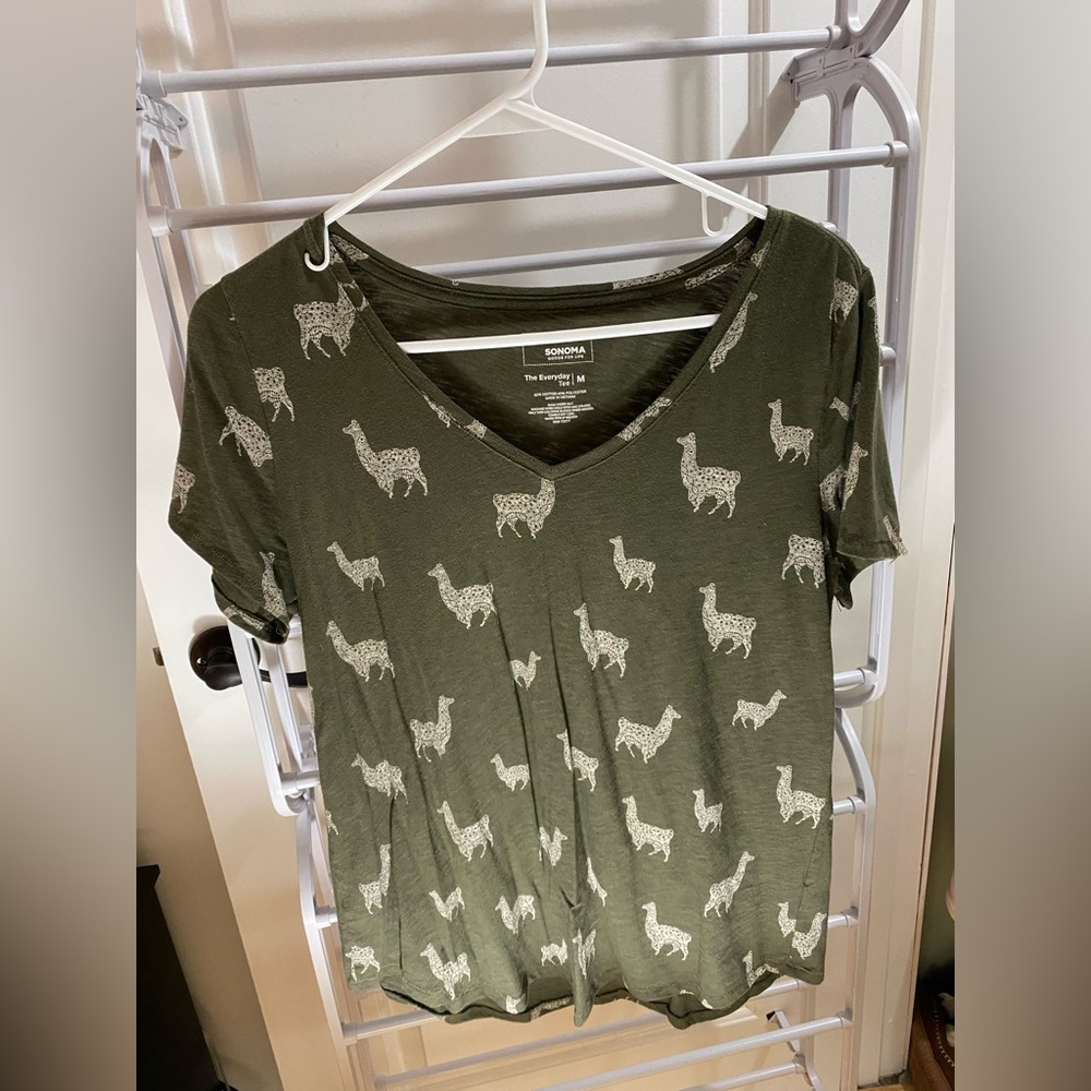 Sonoma llama v neck